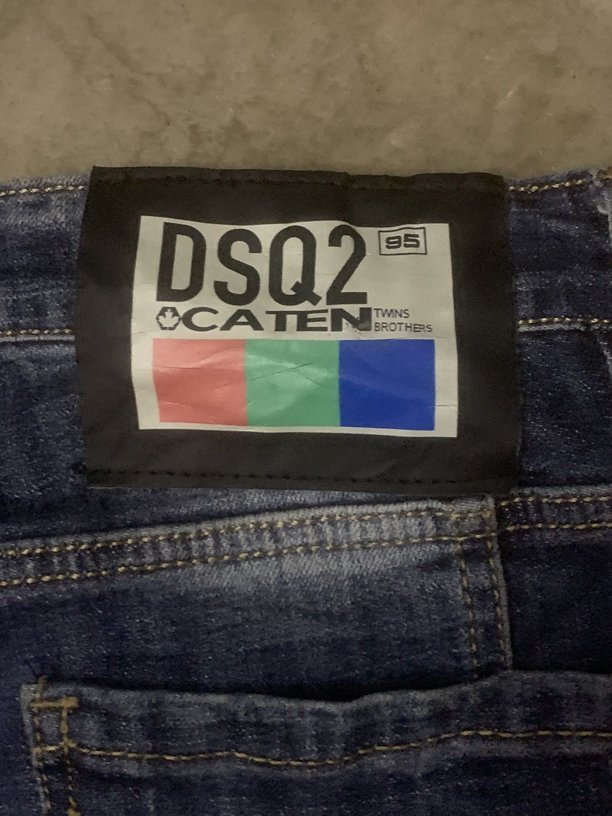 Art Comes First × Japanese Brand Dsq2 Caten Twin Brothers Flare Denim Jeans Size US 31 - 12 Thumbnail