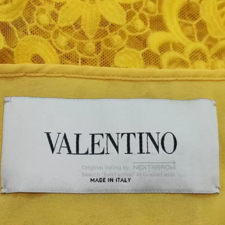 Valentino Valentino Yellow lace dress Size S / US 4 / IT 40 - 3 Thumbnail