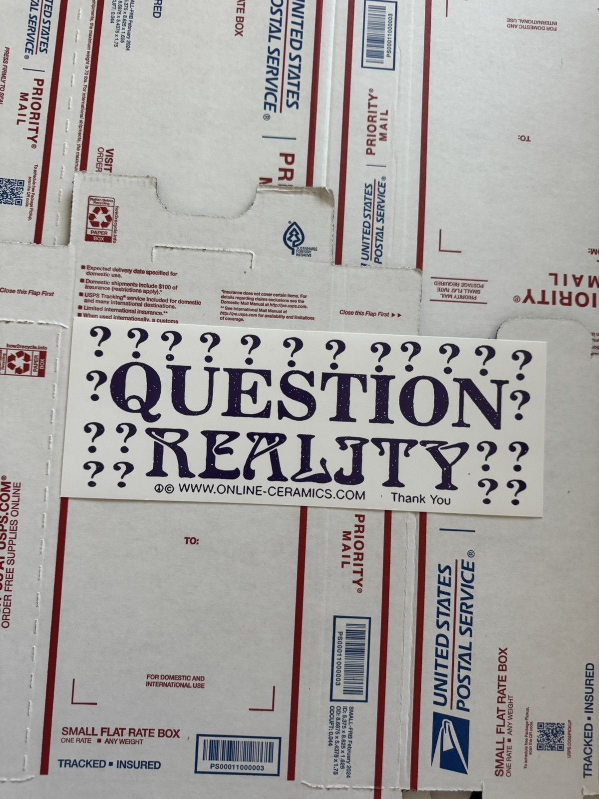 QUESTION REALITY ??? Online Ceramics Bumper Sticker