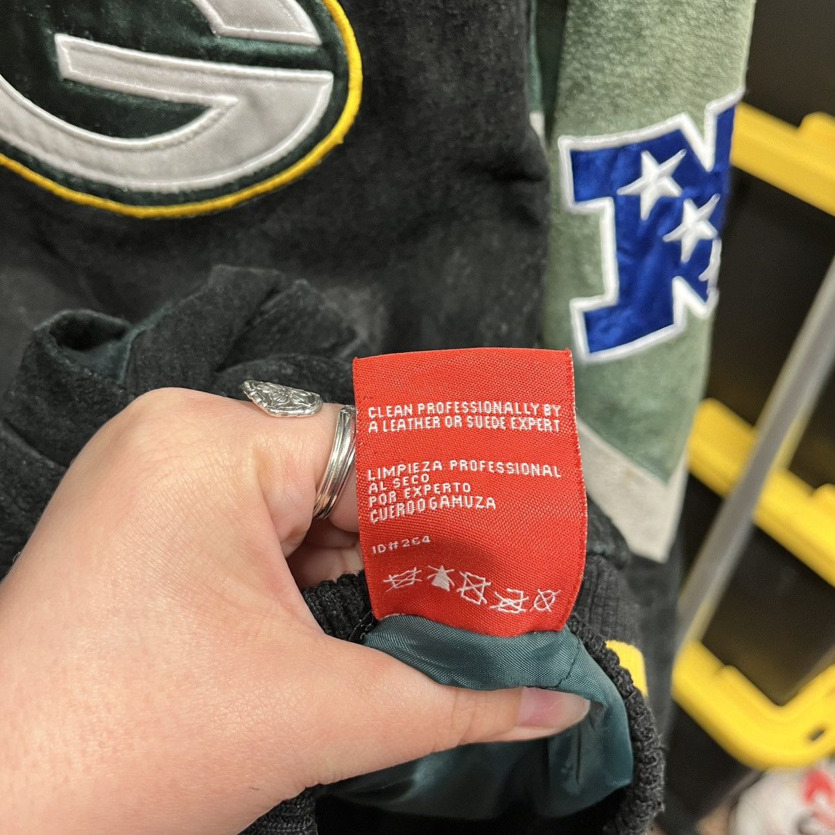 Starter Vintage 90s NFL Green Bay Packers Suede Leather Jacket Coat Size US XL / EU 56 / 4 - 7 Thumbnail