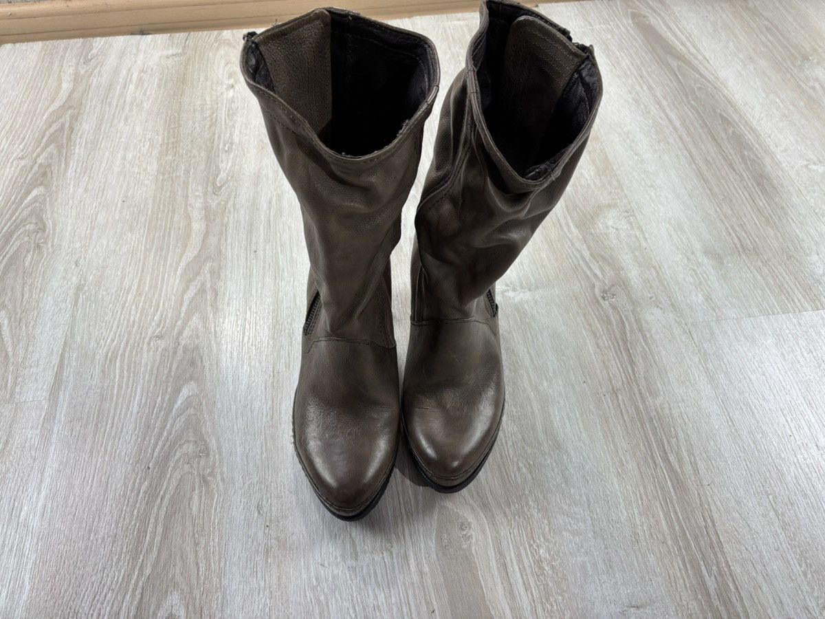 A.S.98 × Designer Womens leather boots AirStep Size 39 Color Gray/Brown Size US 9 / IT 39 - 3 Thumbnail