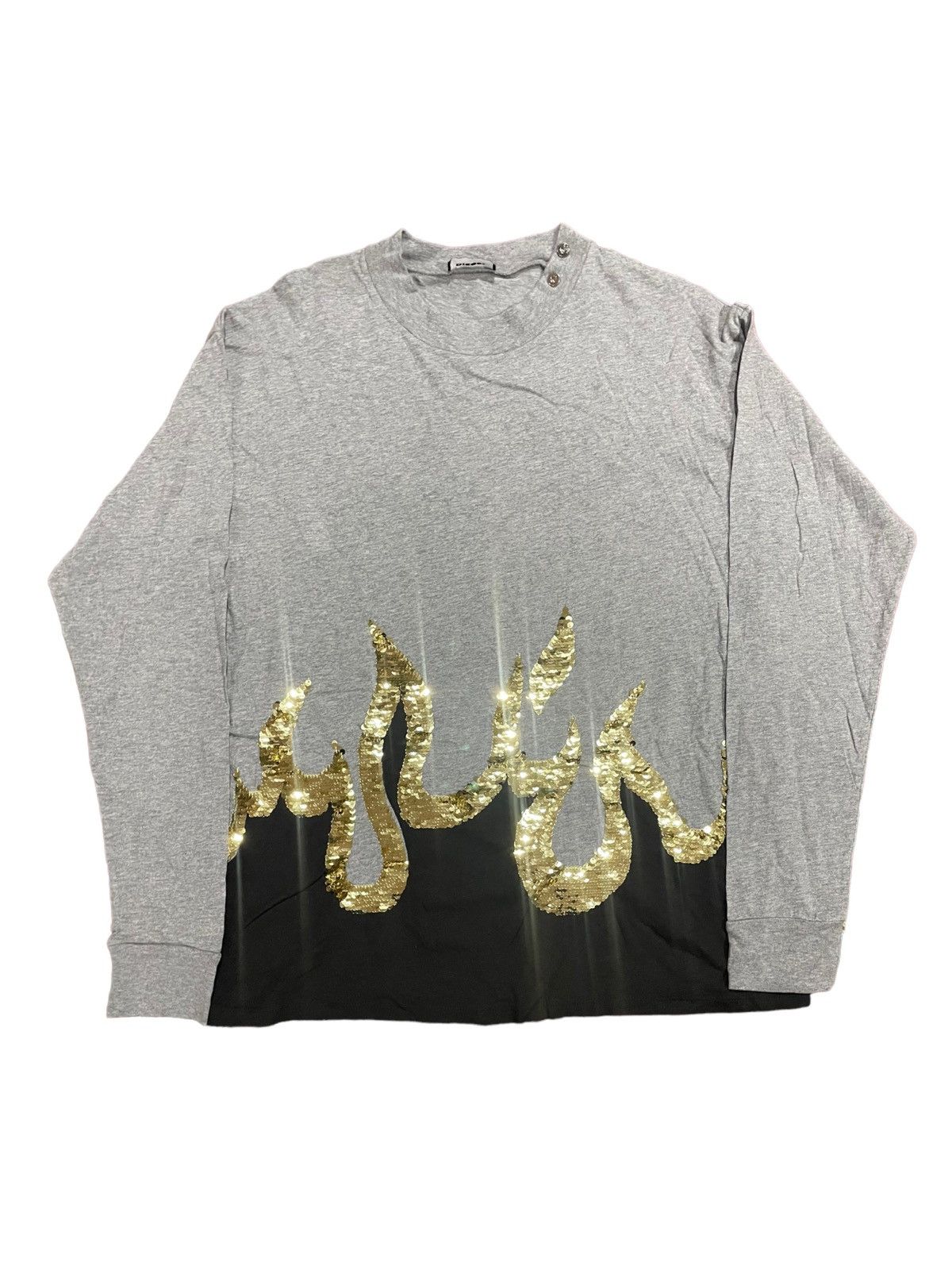 Diesel × Diesel Black Gold Diesel Gold Fire Flames Shirts Size US M / EU 48-50 / 2 - 7 Thumbnail
