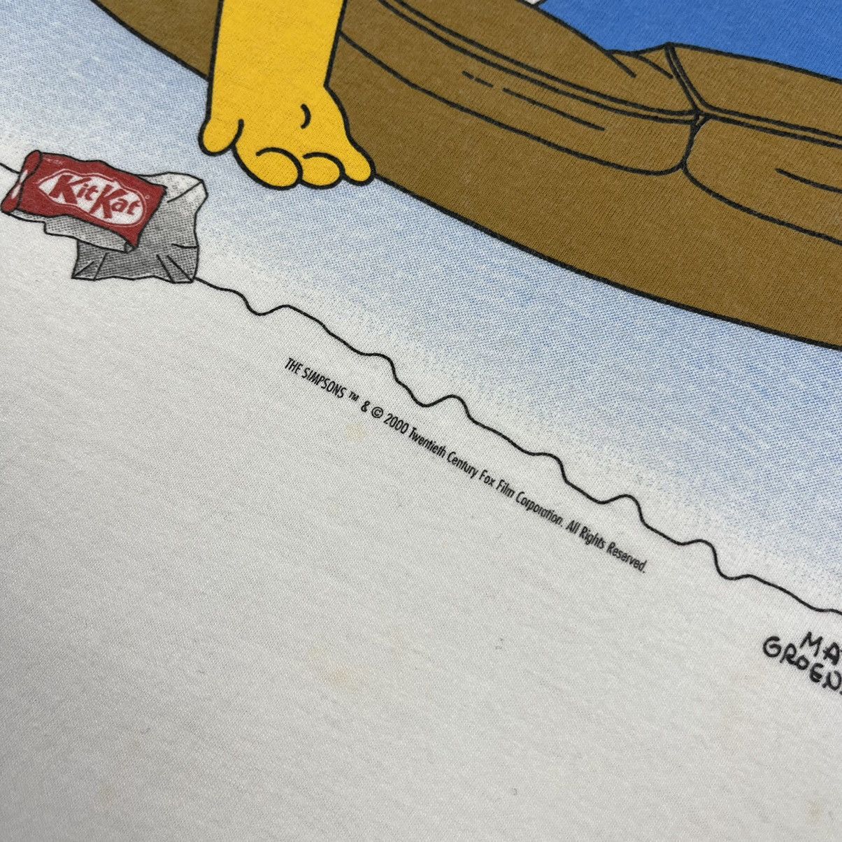 Cartoon Network Vintage Simpsons Kit Kat y2k graphic cartoon tee 2000’s Size US XL / EU 56 / 4 - 6 Thumbnail