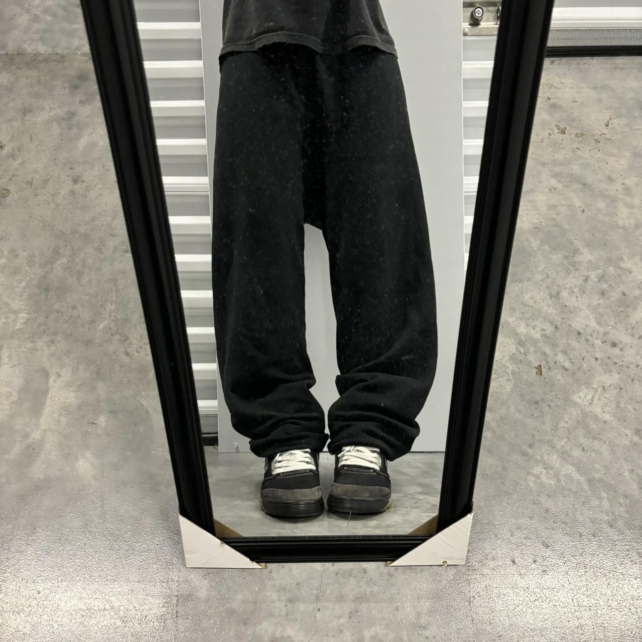 Japanese Brand × Vintage Crazy Vintage Y2K/2000s Black Essential Sweatpants! Size US 32 / EU 48 - 1 Thumbnail