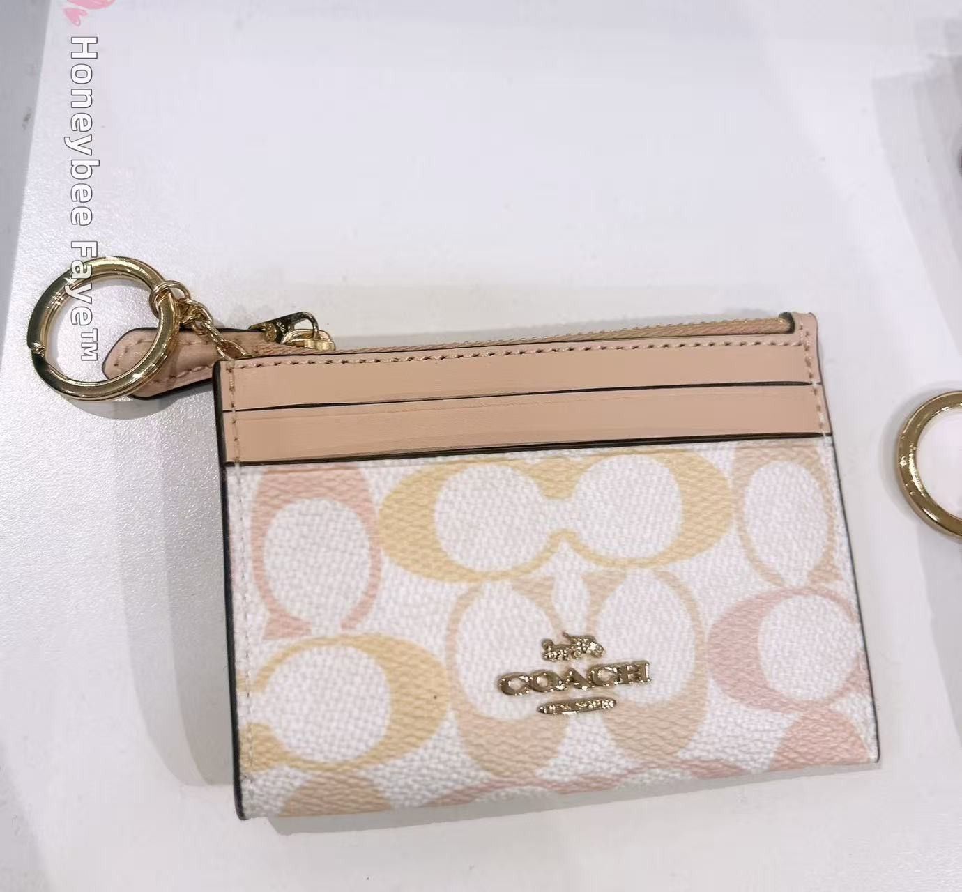 Coach Mini Skinny Id Case In Signature Canvas CEC49 Size ONE SIZE - 1 Thumbnail
