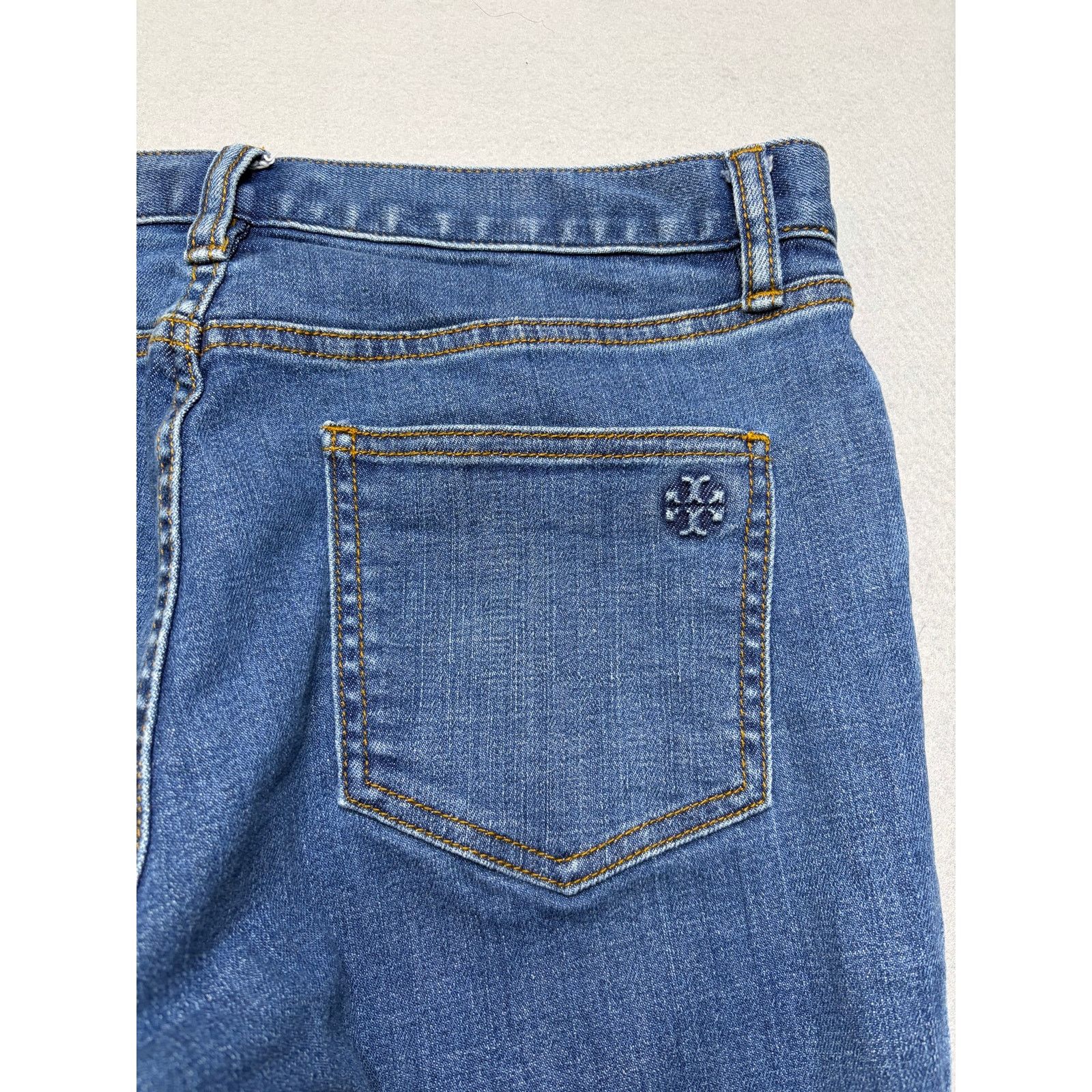 Tory Burch Tory Burch Connor jeans Fringe Hem Cropped Jeans Size 28 Size 28" / US 6 / IT 42 - 14 Thumbnail