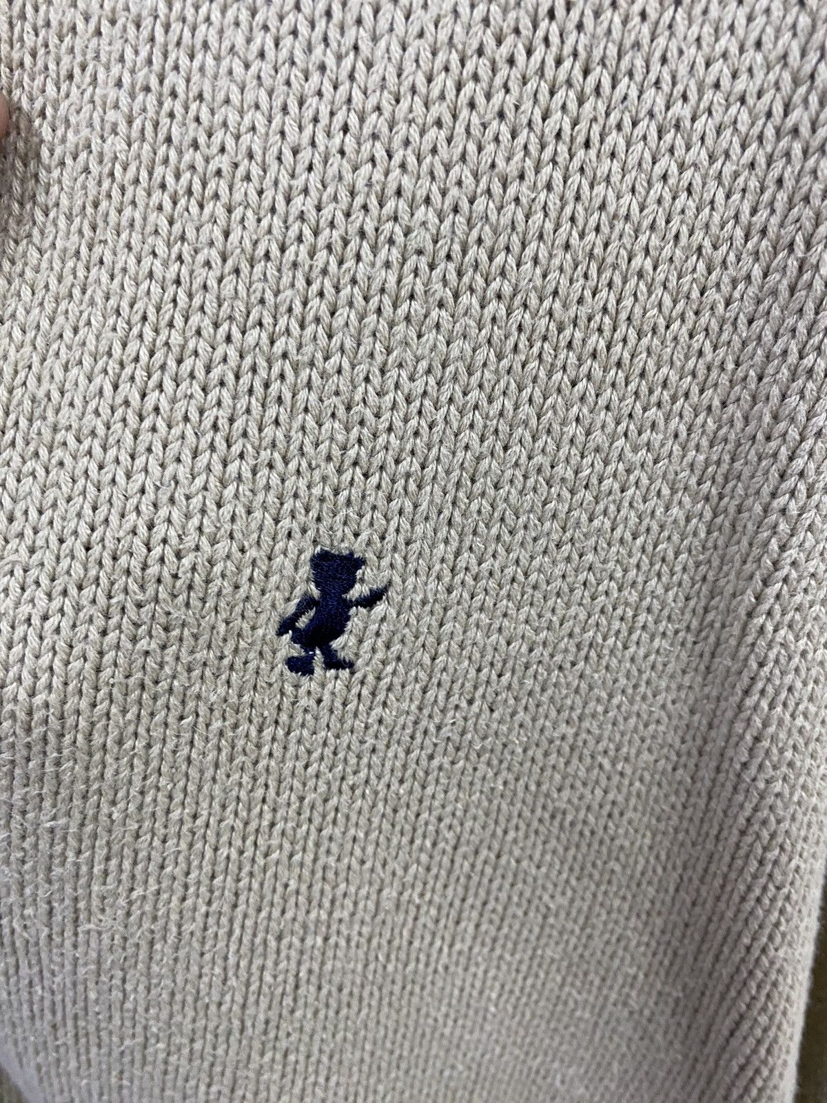 Japanese Brand × Vintage Vtg Shadow Bear Cardigan Knit Size US L / EU 52-54 / 3 - 5 Thumbnail