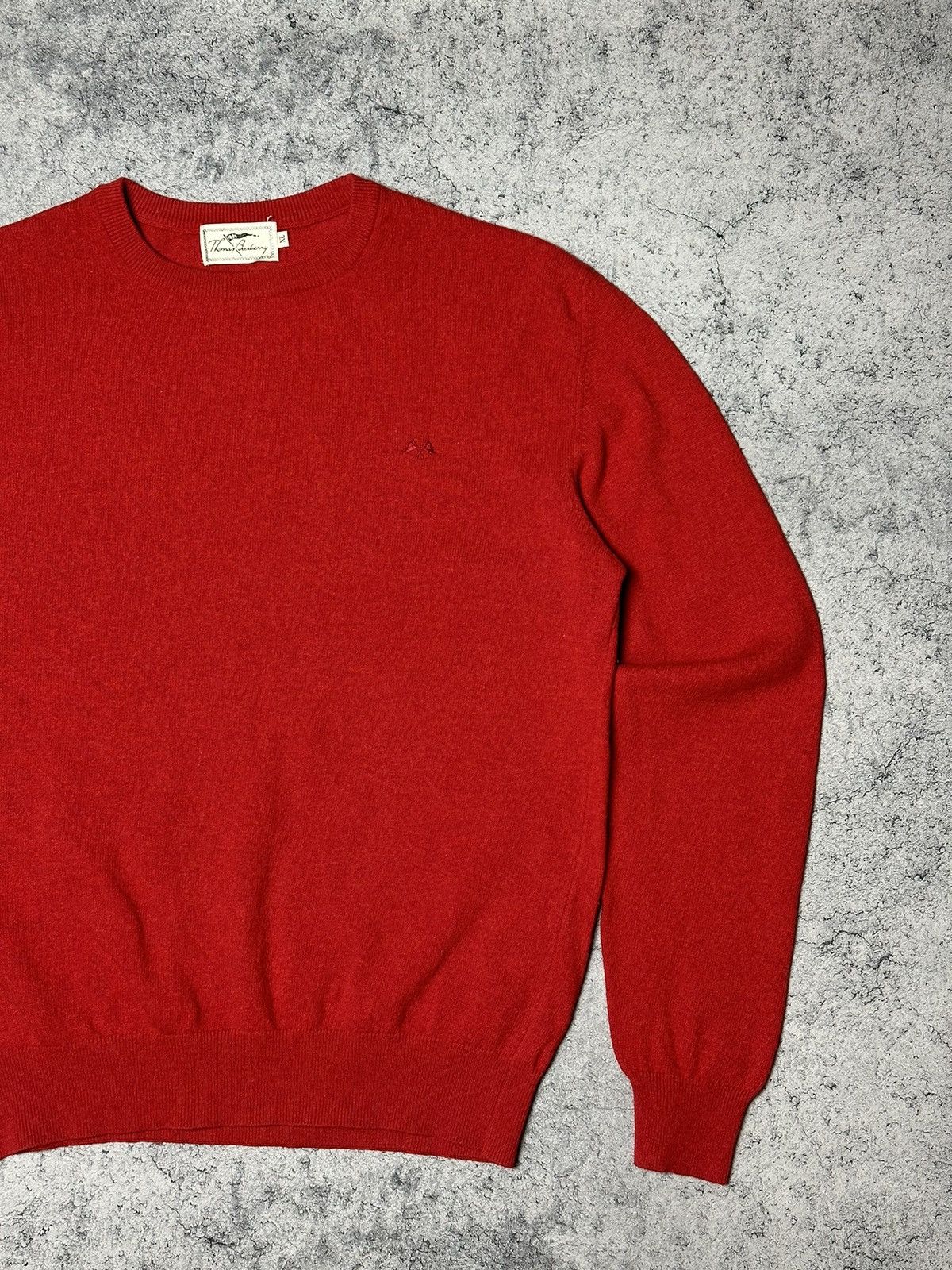 Burberry Vintage Thomas Burberry Wool Sweater Size US L / EU 52-54 / 3 - 3 Thumbnail