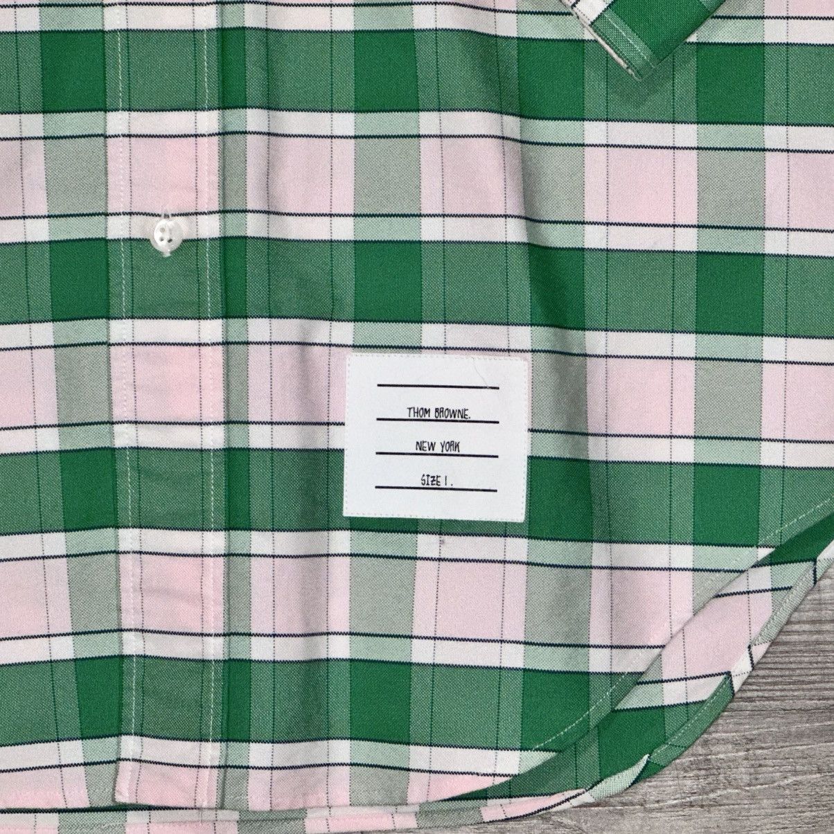 Thom Browne THOM BROWNE PALE PINK GREEN PLAID BUTTON DOWN SHIRT Size US S / EU 44-46 / 1 - 4 Thumbnail