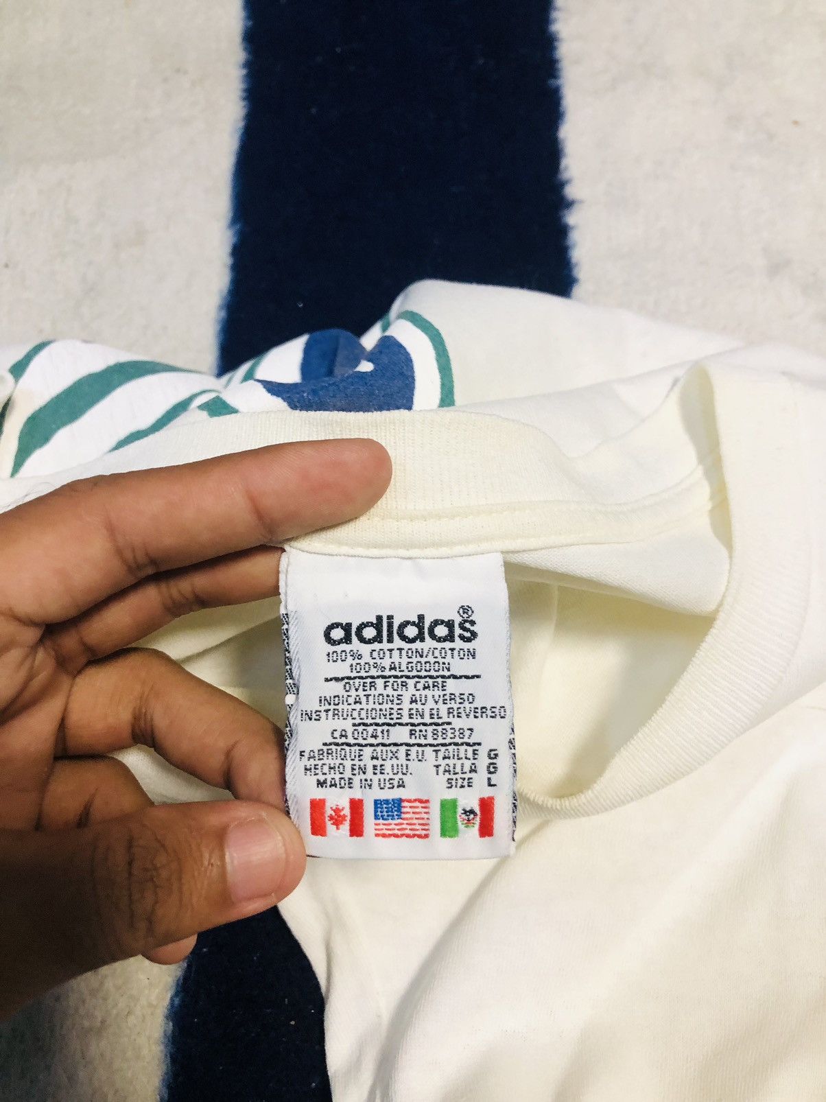 Adidas × Vintage Adidas Vintage T-shirt (2) Size US L / EU 52-54 / 3 - 4 Thumbnail