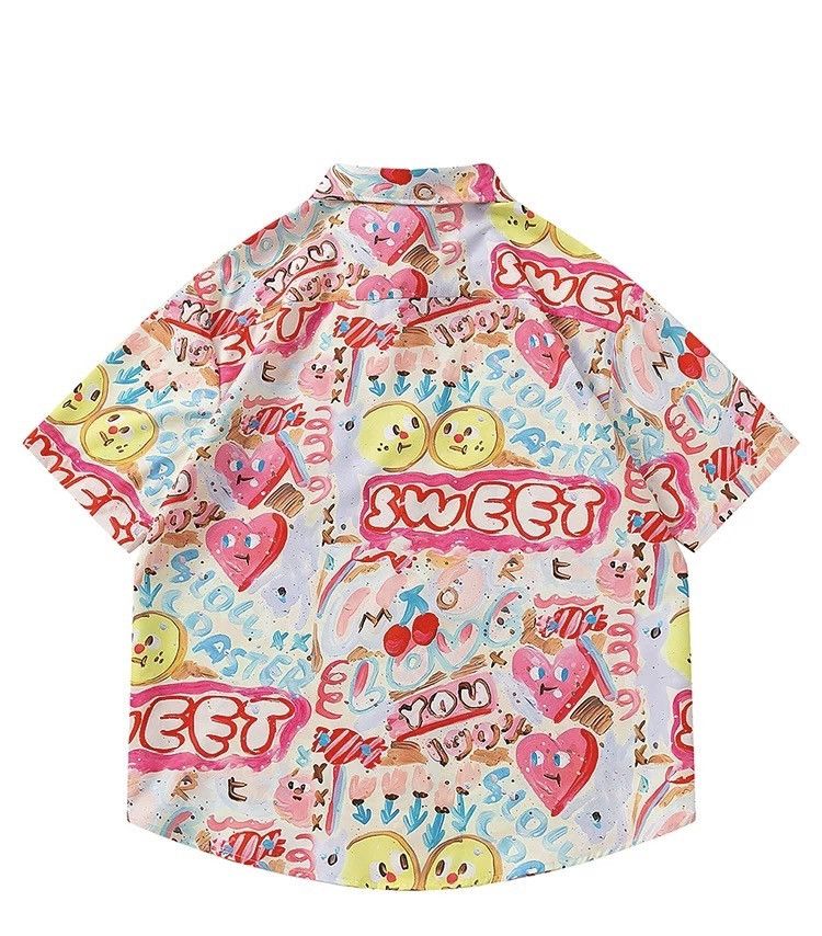 Other Graffiti Button Up Short Sleeve Shirt Size US M / EU 48-50 / 2 - 2 Thumbnail