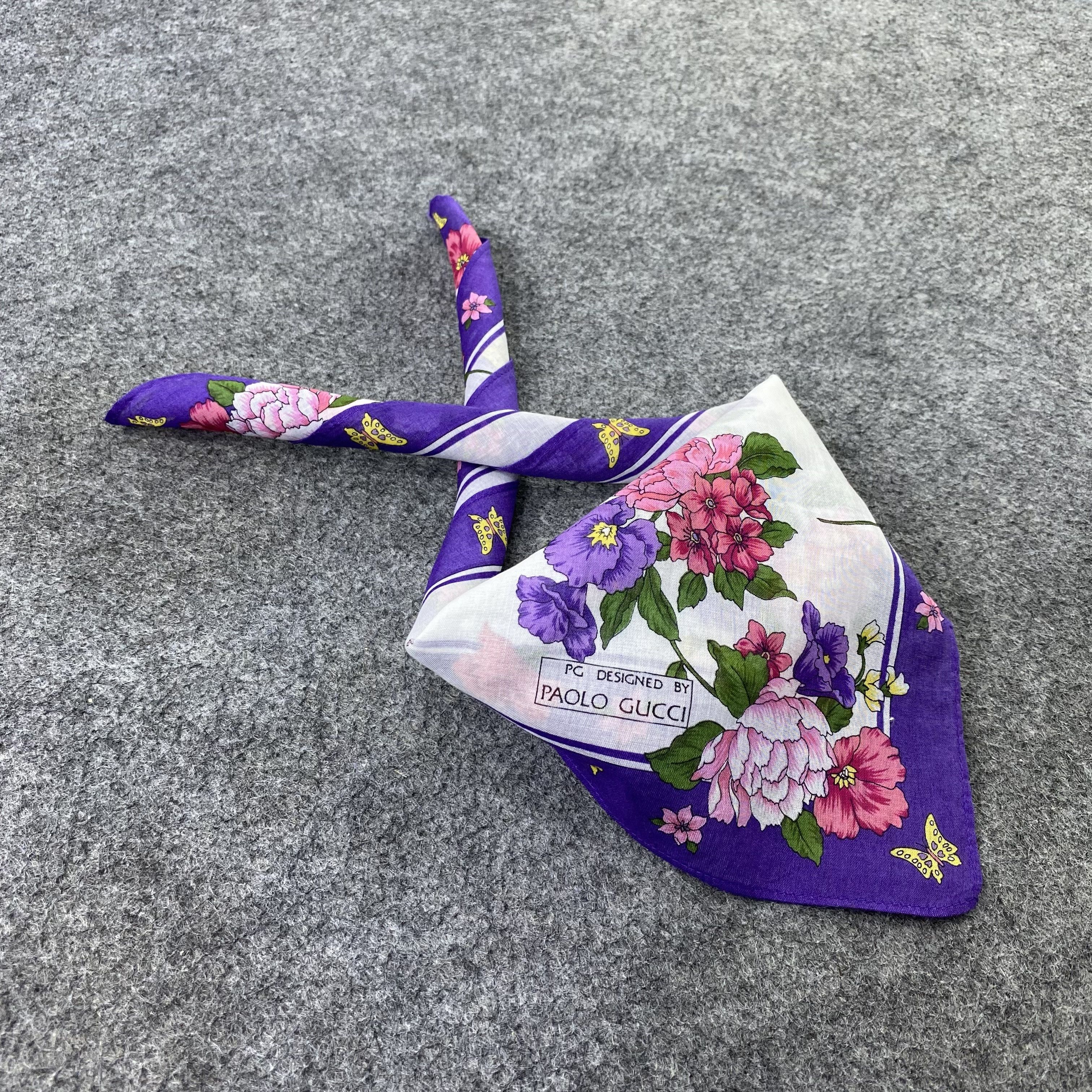Paolo Gucci Paolo Gucci Handkerchief / Bandana / Neckerchief-B1552 Size ONE SIZE - 1 Thumbnail