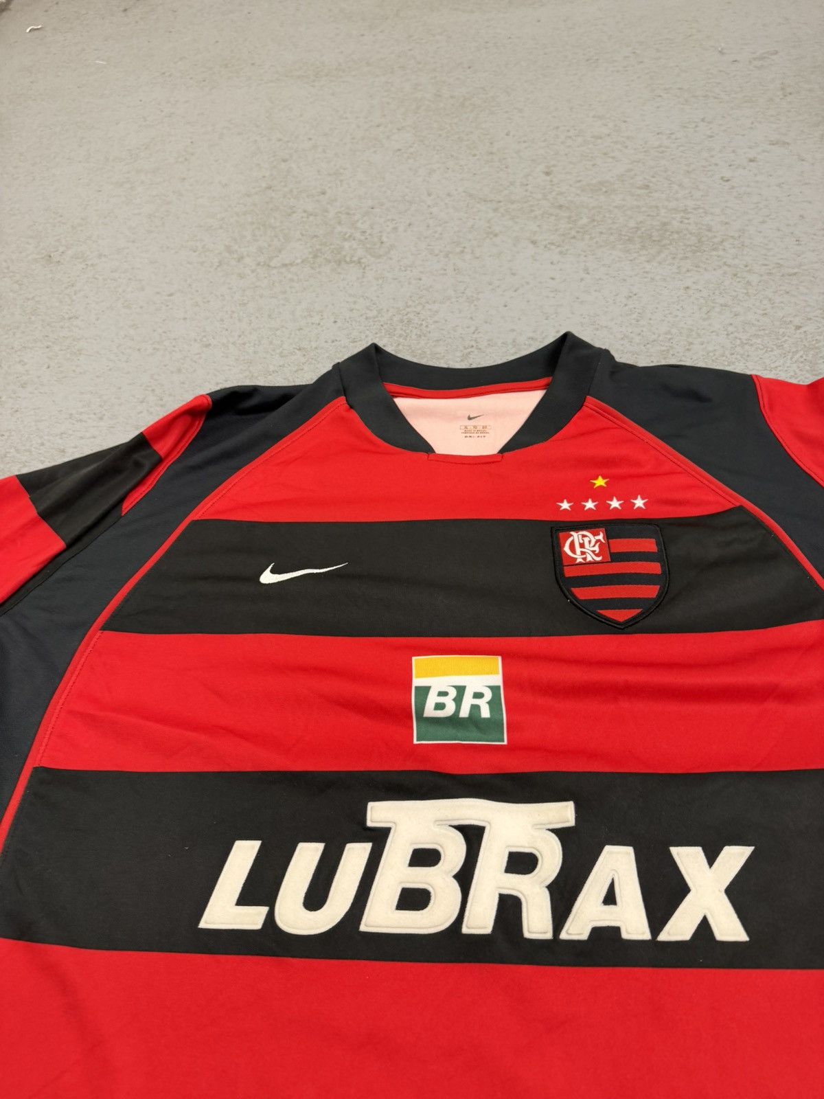 Nike 2002/04 Flamengo Home 10 Petrobras Soccer Jersey Size US XL / EU 56 / 4 - 10 Thumbnail