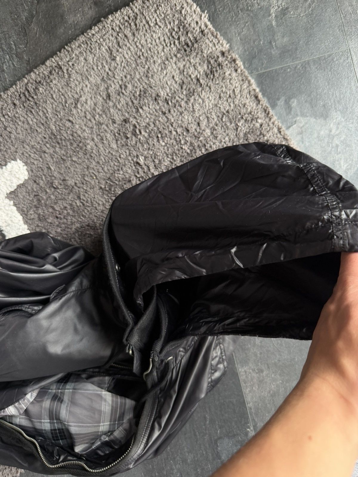 Diesel Diesel Black Nylon Bomber Jacket Y2K Vintage Avant Garde Size US L / EU 52-54 / 3 - 13 Thumbnail