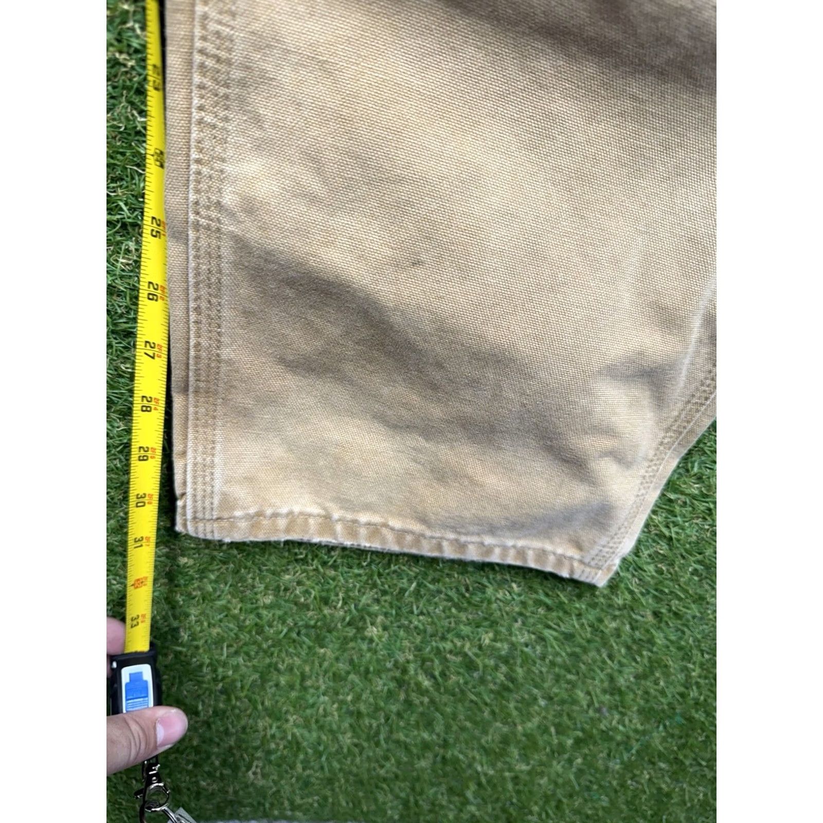 Carhartt Carhartt B01 BRN Double Knee Pants Mens 42x32 Duck Canvas Brown Loose Original Fit Workwear Vintage USA Logger Pants Size US 42 / EU 58 - 3 Thumbnail