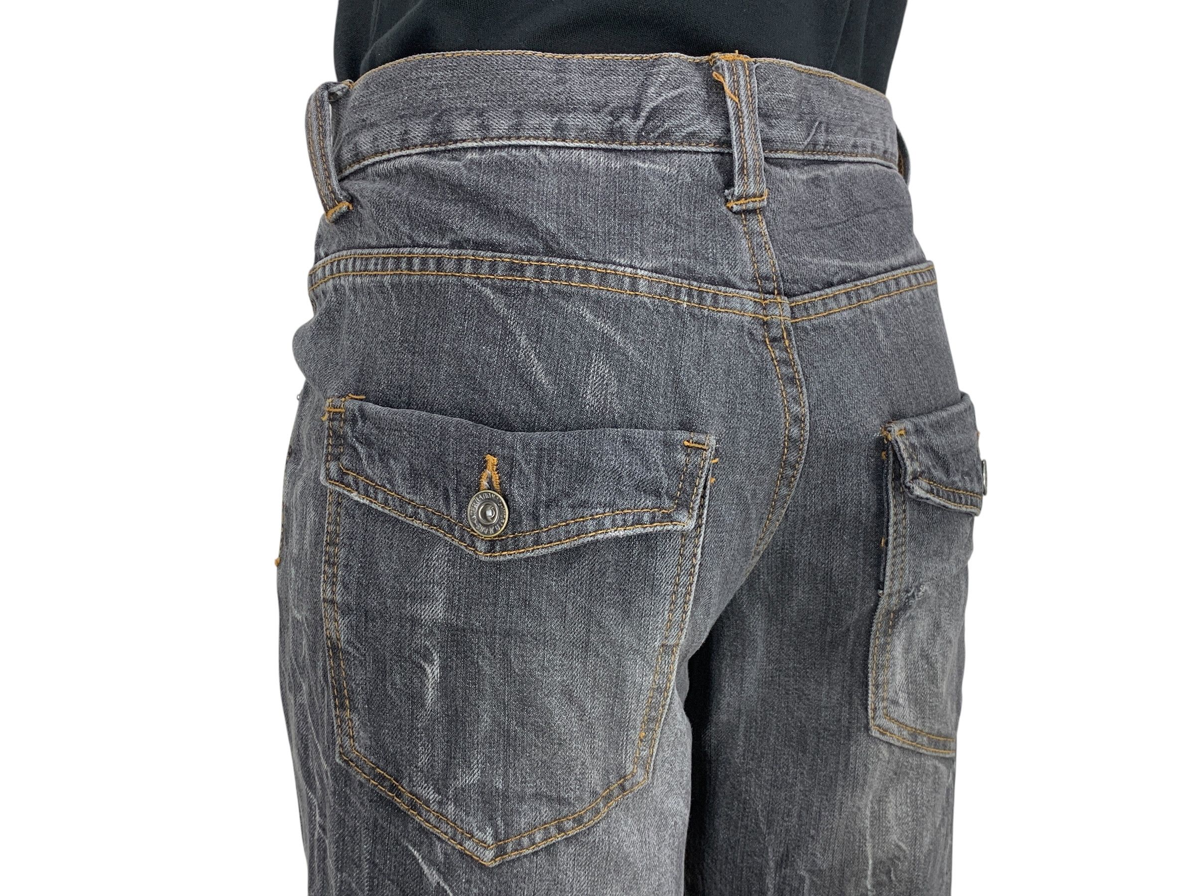 Other Antfui Denim Jeans Twisted Seam Bondage Goth Pants Size US 30 / EU 46 - 8 Thumbnail