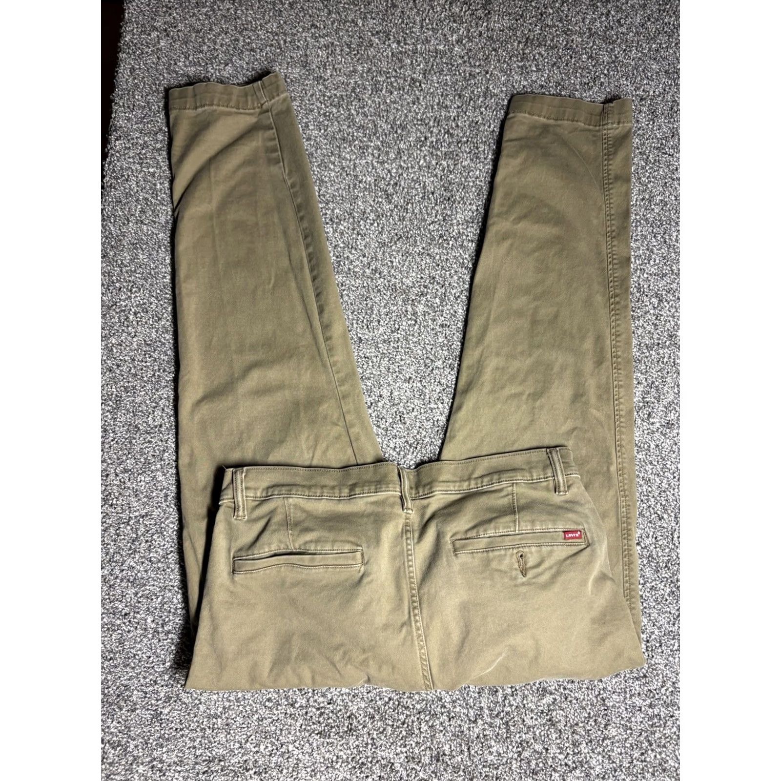 Levi's Levi's XX Chino Pants Mens 36x32 Brown Regular Taper Fit Stretch Red Tab Chino Jeans Casual Men 36 Brown 32in Inseam Vintage: No Size US 36 / EU 52 - 2 Thumbnail