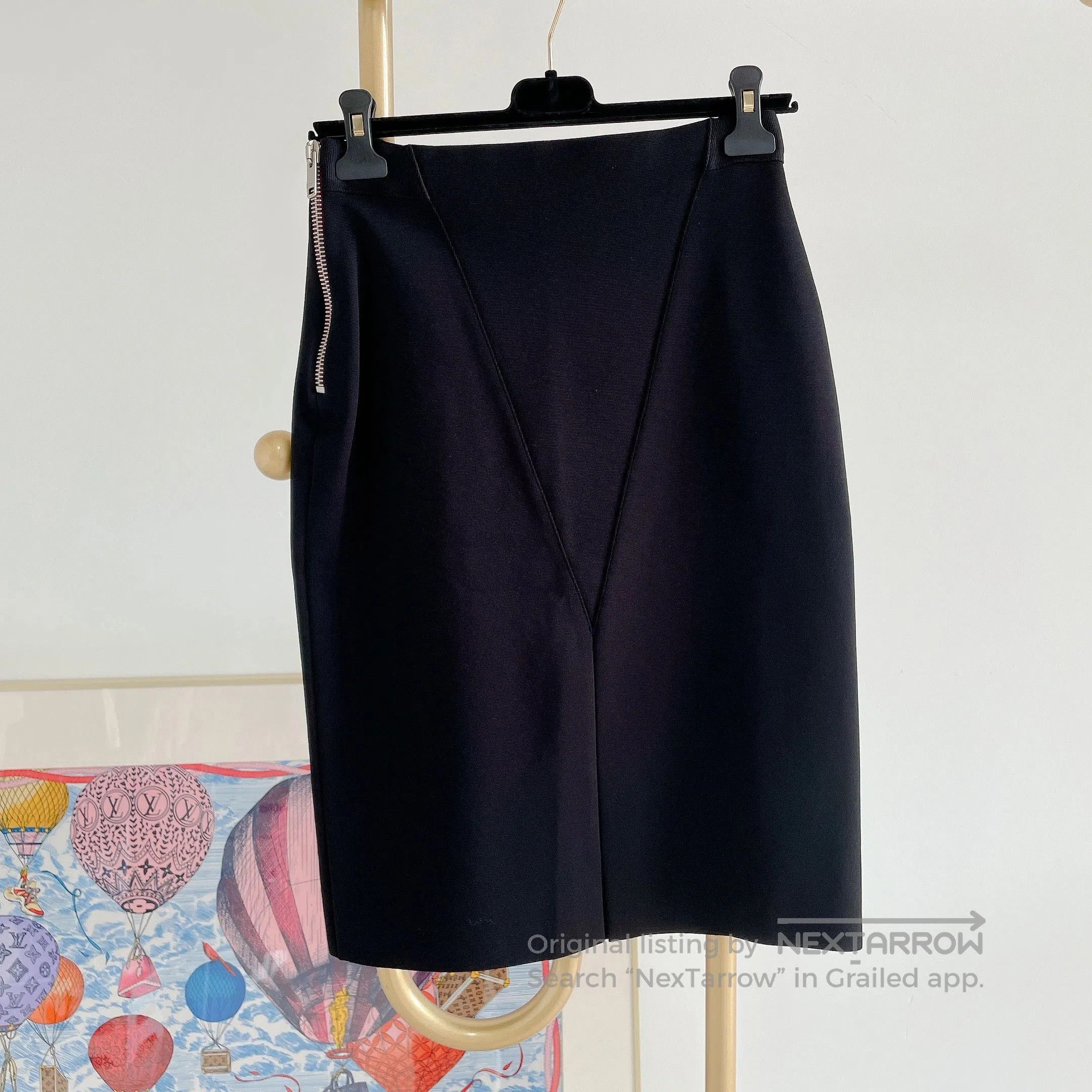 Givenchy Givenchy Black Long Skirt. Size US 38 / EU 54 - 2 Thumbnail