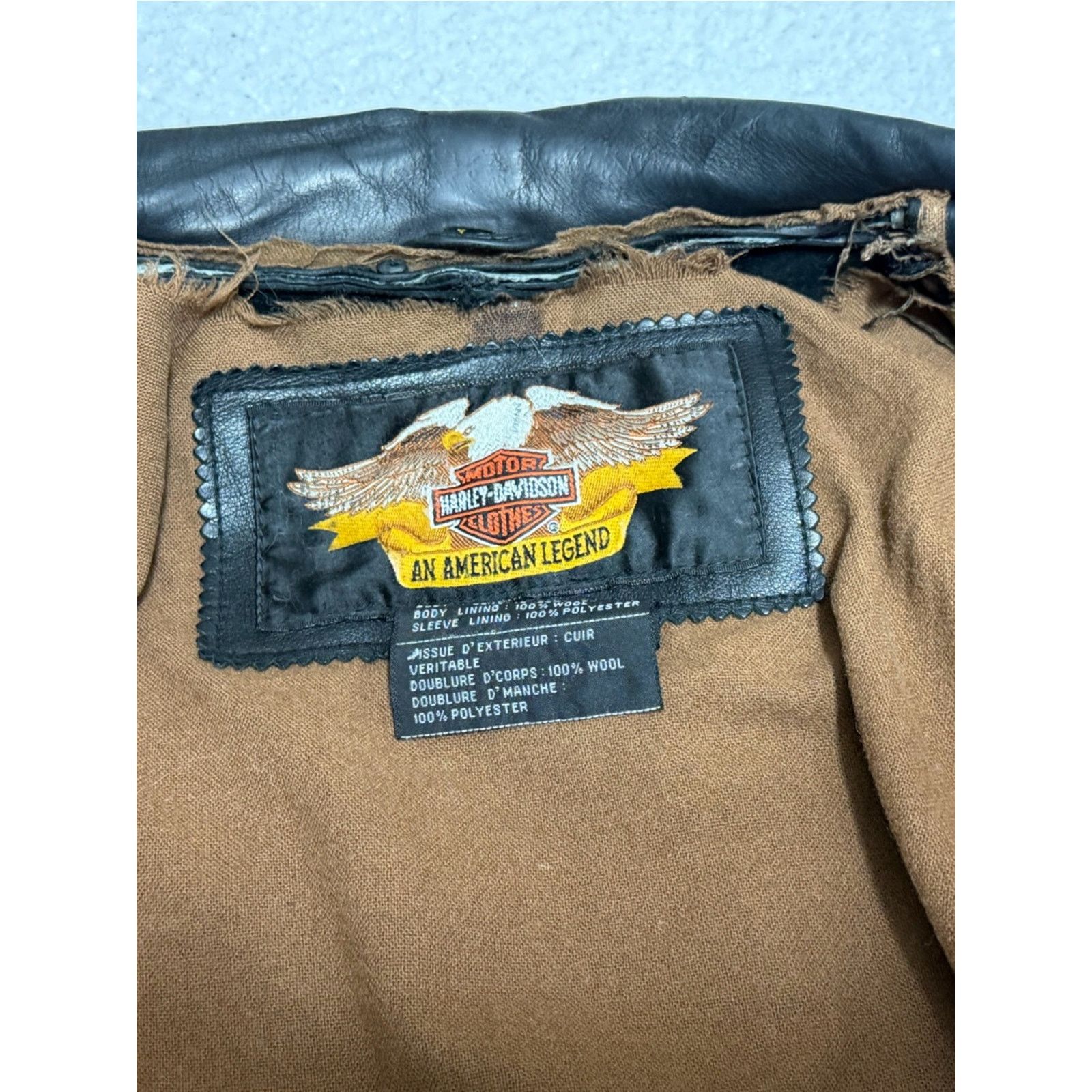 Harley Davidson Vintage Harley Davidson Men’s Stitched Flame Leather Jacket Size US L / EU 52-54 / 3 - 13 Thumbnail