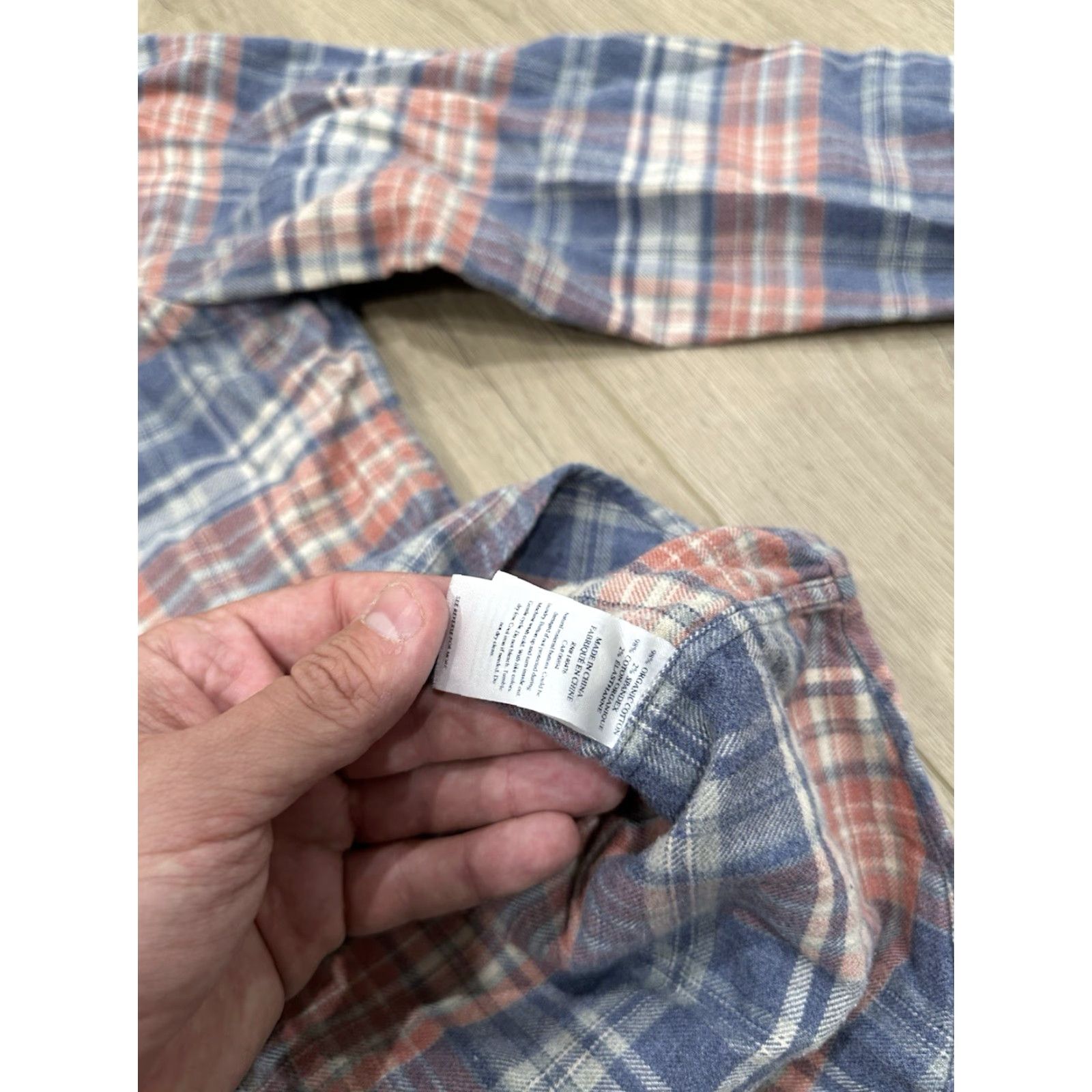 Faherty Faherty The All Time Casual Shirt Mens 2XL Plaid Flannel Multicolor Cotton Blend Button-Up Long Sleeve Classic Fit Size US XXL / EU 58 / 5 - 6 Thumbnail