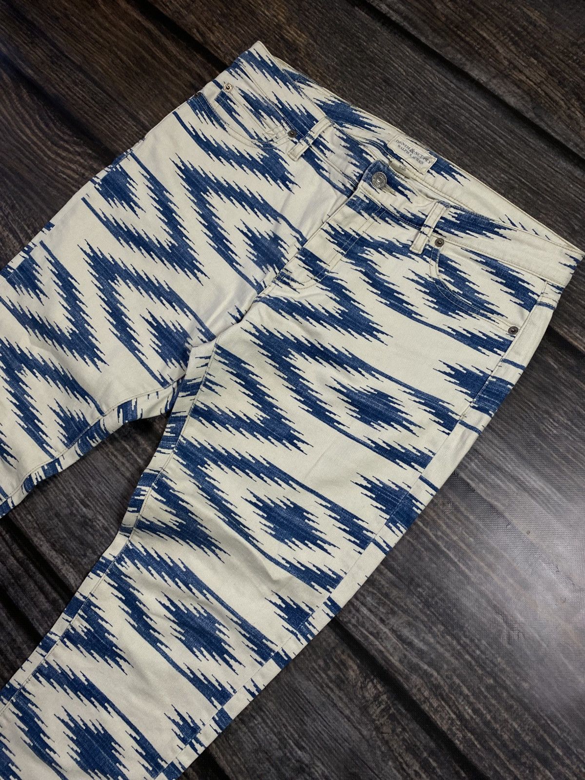 Denim & Supply Ralph Lauren × Vintage Ralph Lauren RRL Denim Supply rare denim pants Size 31" - 2 Thumbnail