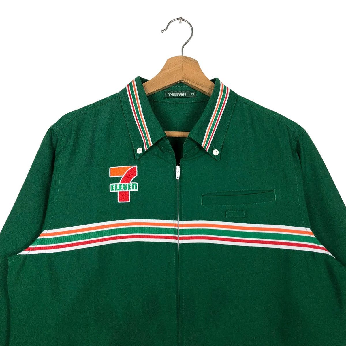 Japanese Brand 🔥LONG SLEEVE WORK VINTAGE 7-ELEVEN BIG LOGO JAPAN Size US M / EU 48-50 / 2 - 3 Thumbnail