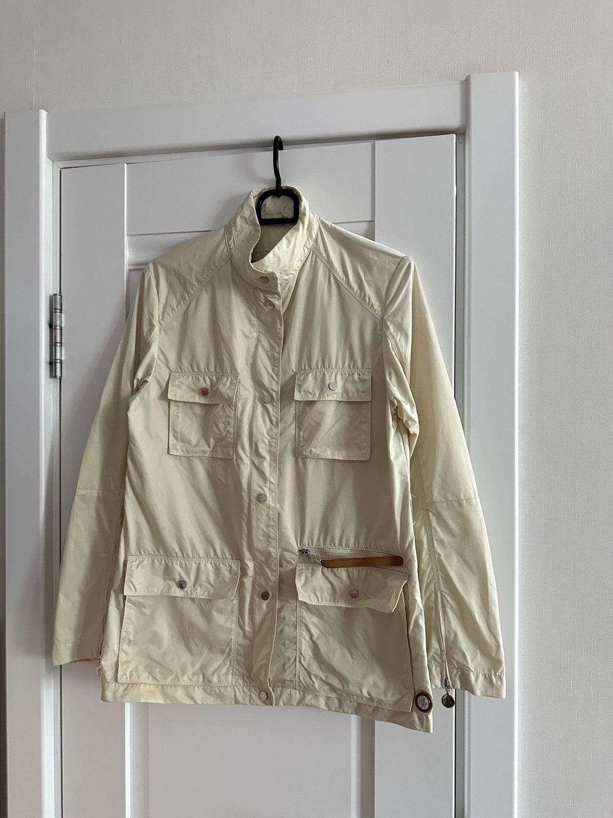 Image of Vintage Moncler Jacket in Beige, Women's (Size Small)