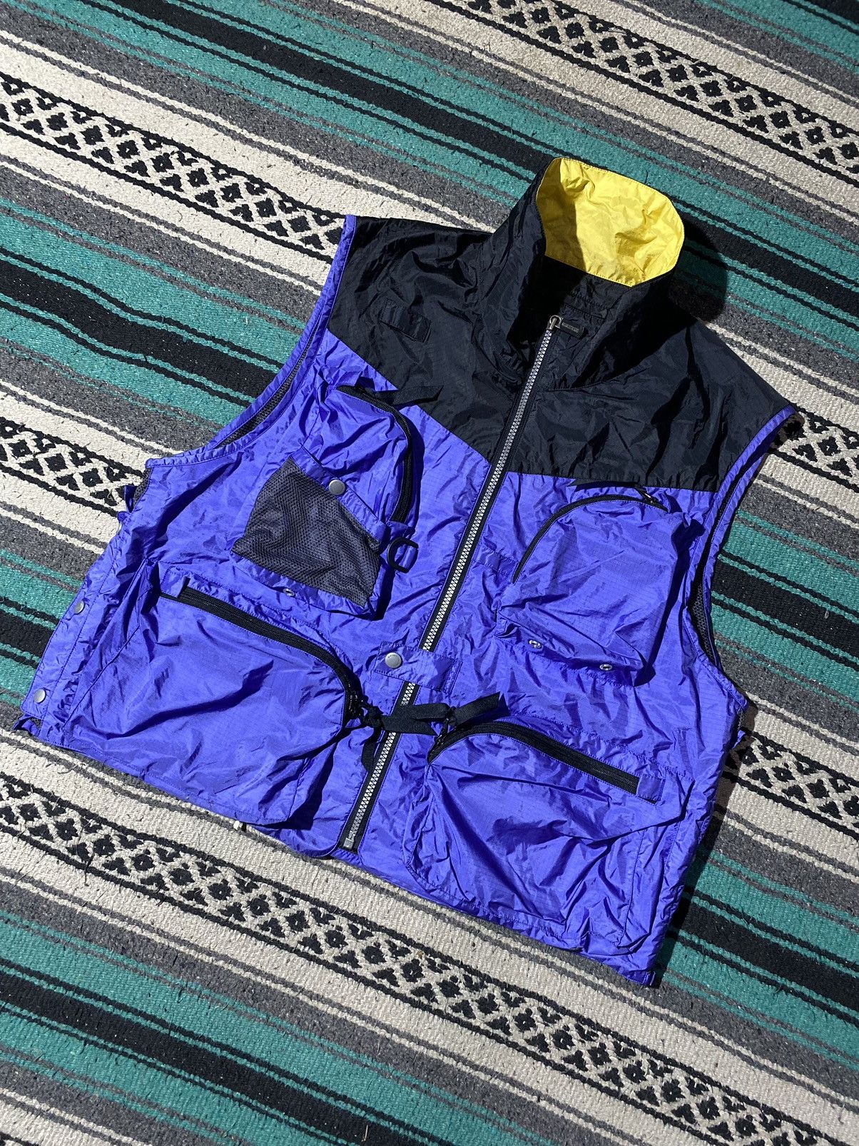 Vintage Shimano Nexus Hyper Fishing Gear Nylon Vest Size US M / EU 48-50 / 2 - 2 Thumbnail