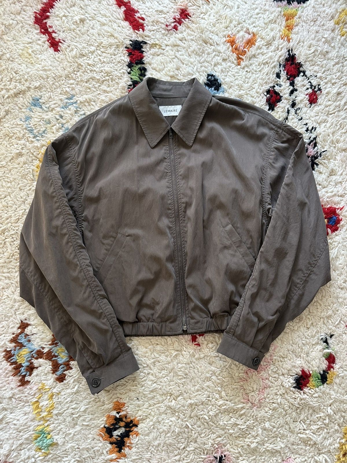 Pre-owned Lemaire Zipped Blouson In Brown