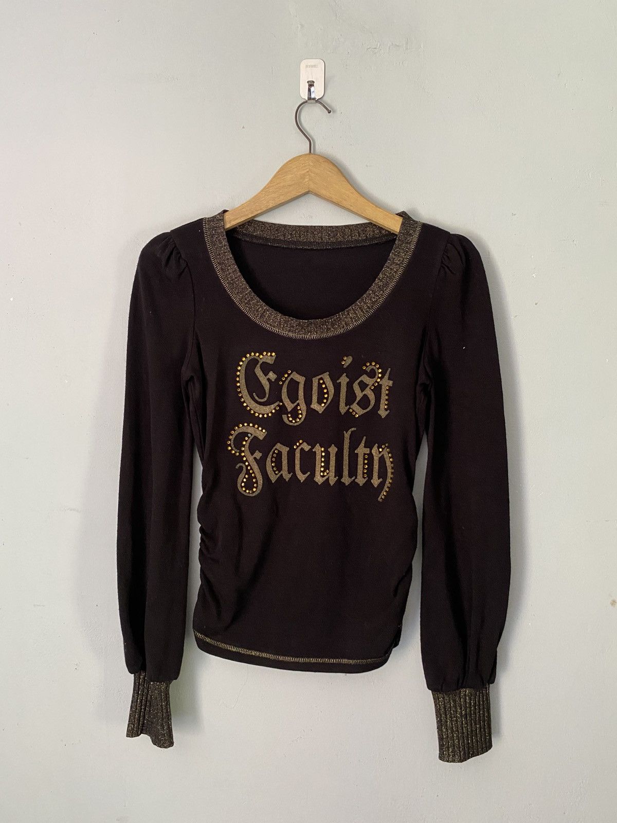If Six Was Nine × Japanese Brand × Le Grande Bleu (L.G.B.) Egoist gothic glitter punk longsleeve tshirt Size US M / EU 48-50 / 2 - 1 Thumbnail