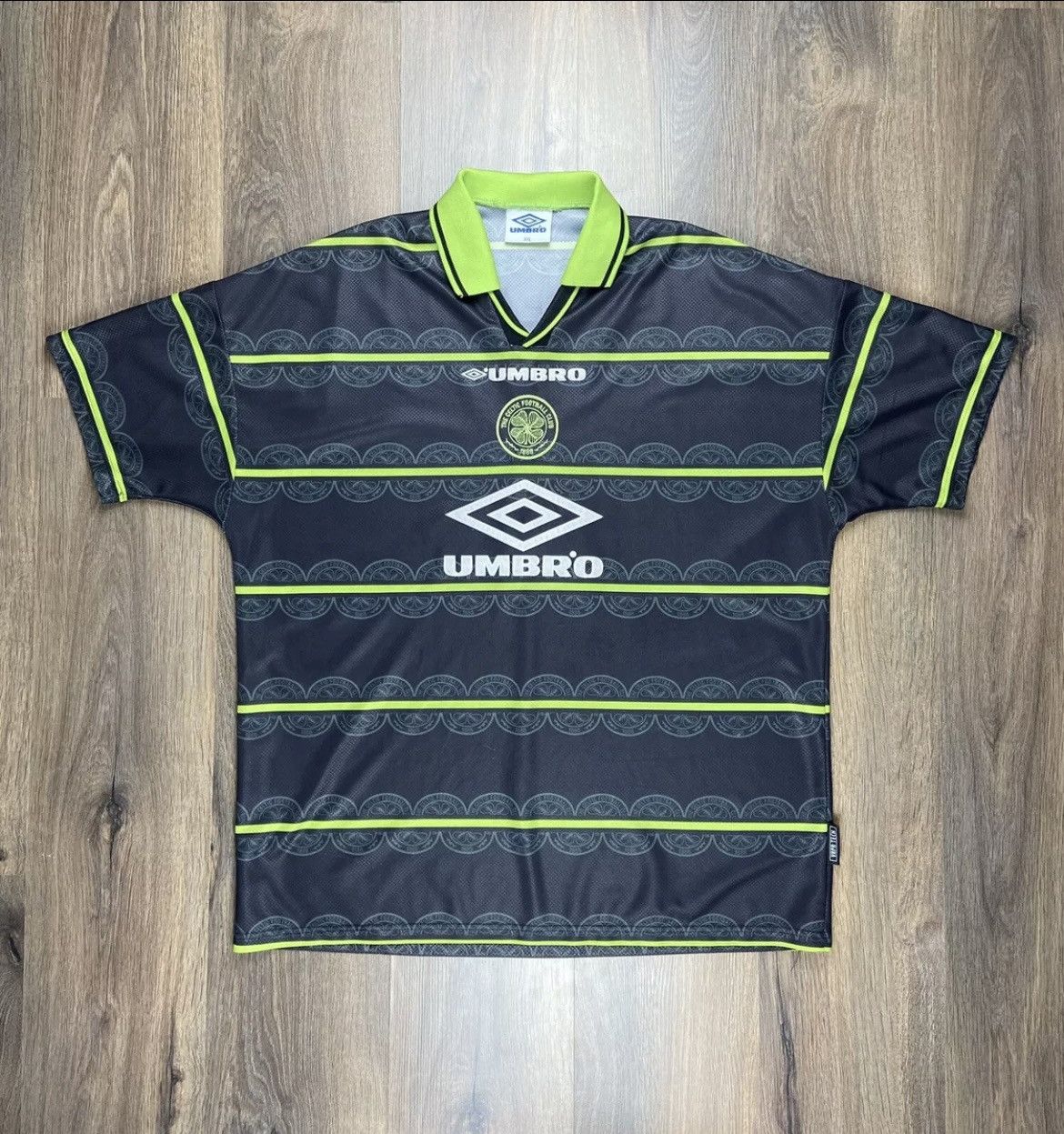 Umbro × Vintage Celtic 1998/99 Away Jersey #7 Larsson Umbro Size 2XL Size US XXL / EU 58 / 5 - 2 Thumbnail