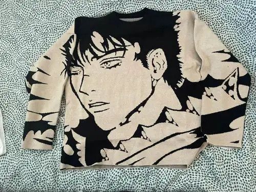 Designer Knitted Sweater men Gothic portrait Print Size US M / EU 48-50 / 2 - 1 Thumbnail