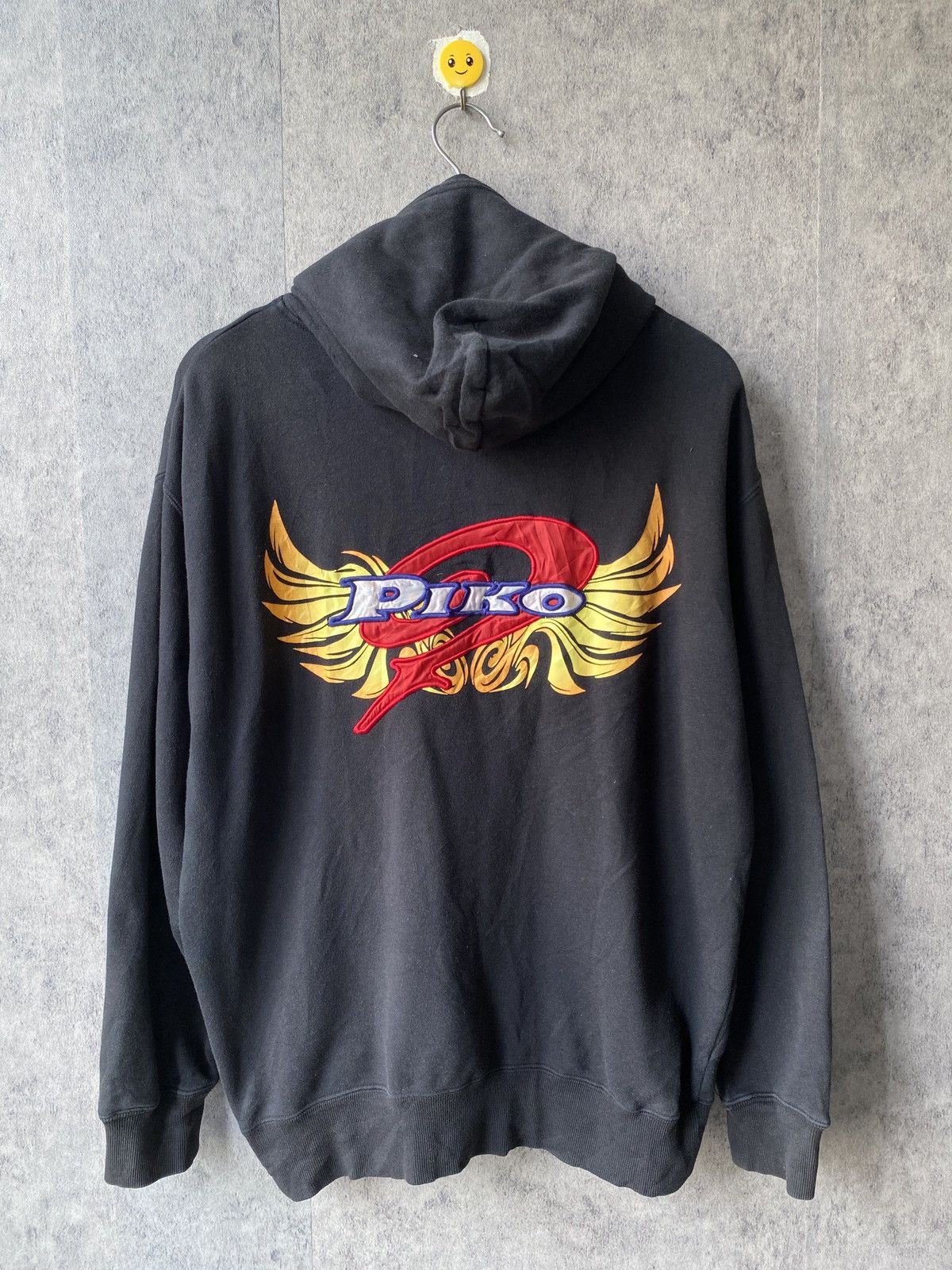 Santa Cruz Skateboards Vintage Piko Surf Skateboard Black Faded Hoodie Size US L / EU 52-54 / 3 - 3 Thumbnail