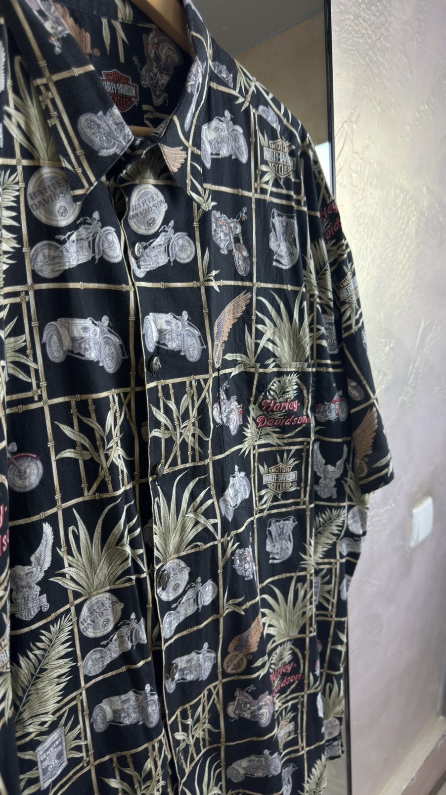Harley Davidson Harley Davidson xTori Richard Cotton Lawn Bamboo Aloha Shirt Size US XL / EU 56 / 4 - 4 Thumbnail