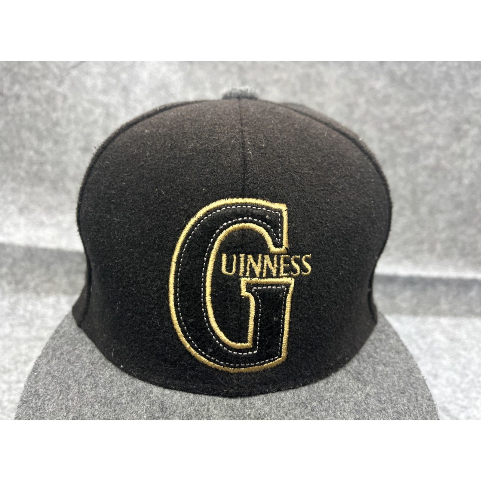 Vintage Guinness Hat Cap Baseball Cap Adult 7 1/4 Black Gray Polyester Twill Beer Outdoors Mens Size ONE SIZE - 2 Thumbnail