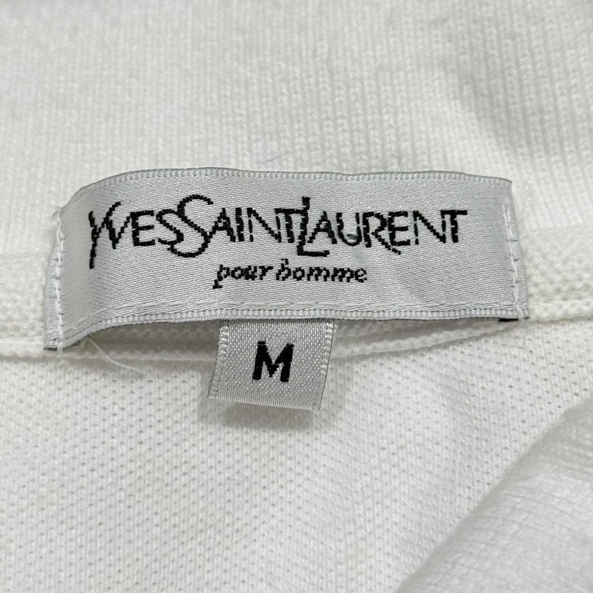 Vintage Yves Saint Laurent Pour Homme Collar Tee Size US M / EU 48-50 / 2 - 3 Thumbnail
