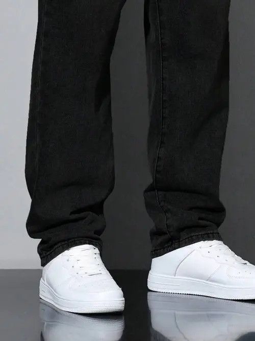Jean × Vintage Washed Denim Jeans Loose fit Baggy Size US 32 / EU 48 - 2 Thumbnail