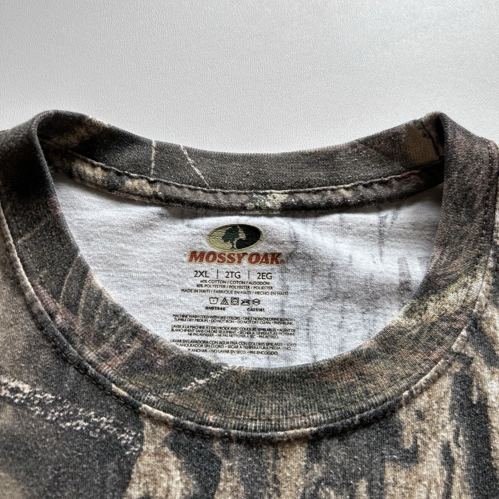 Realtree Vintage Y2K Mossy Oak Real Tree Camouflage T Shirt XL Rare Size US XL / EU 56 / 4 - 3 Thumbnail