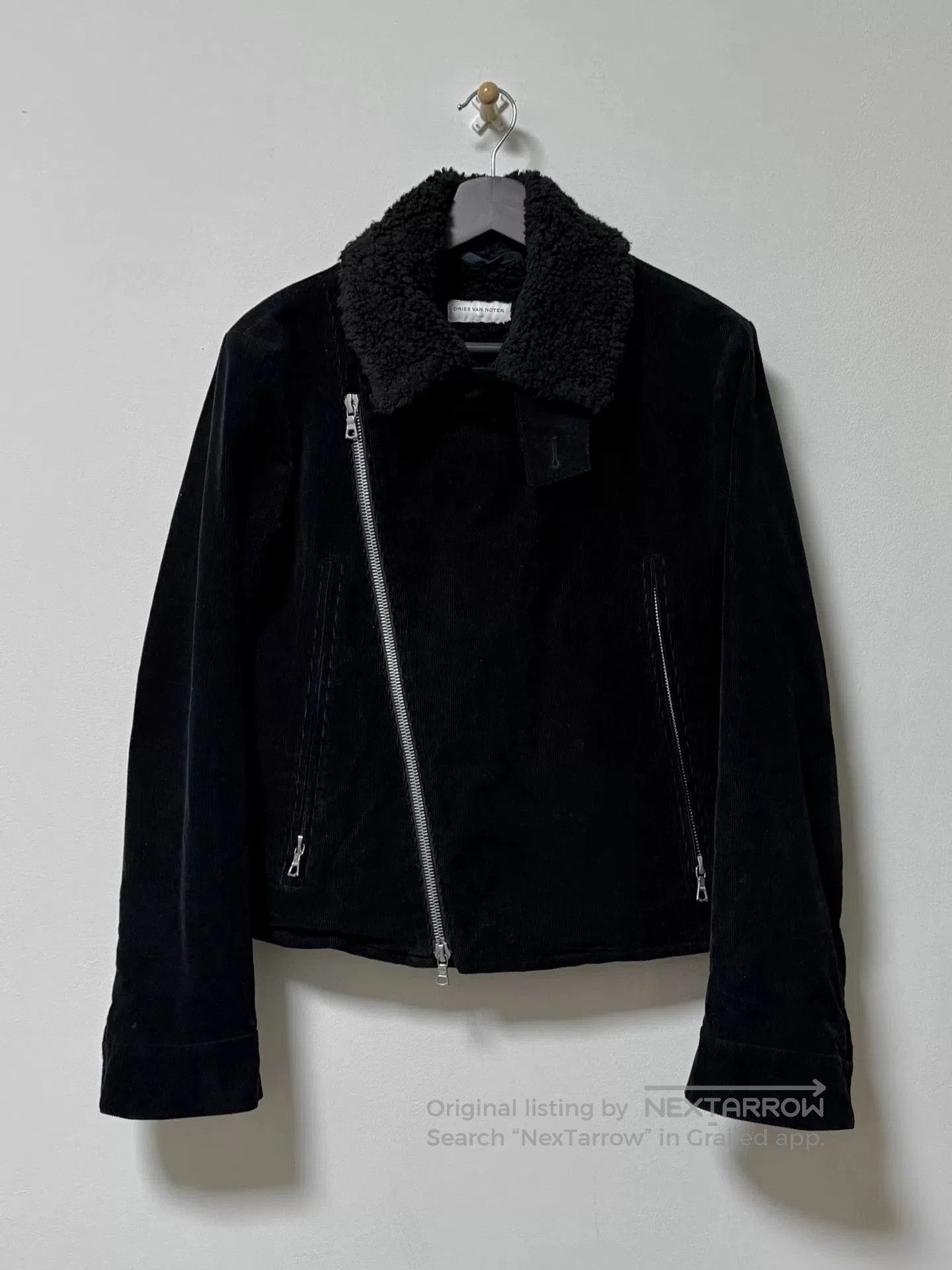 Dries Van Noten dries van noten black velvet zip jacket. Size US S / EU 44-46 / 1 - 4 Thumbnail