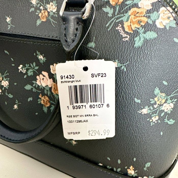 Coach Coach 91430 Mini Sierra Satchel With Rose IN Midnight Multi | Grailed