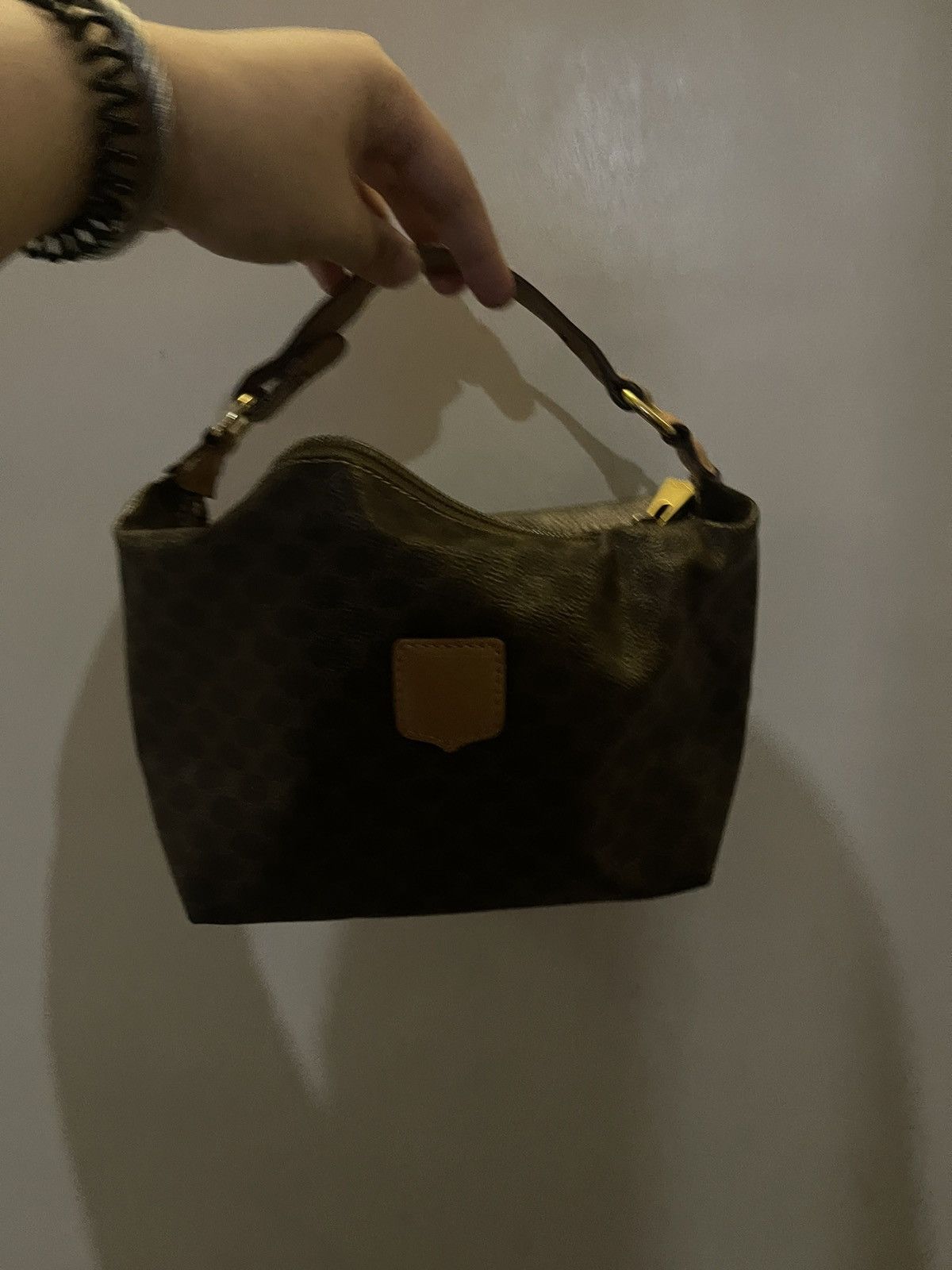 Celine × Vintage Celine Macadam Triomphe Pochette Handbag Size ONE SIZE - 1 Thumbnail