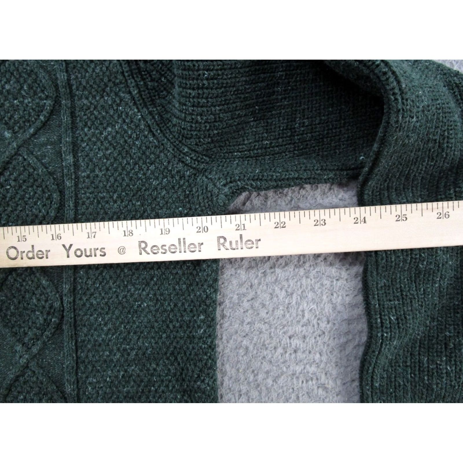 Gap Gap Womens Sweater Pullover Knit Fisherman Cotton Green Size M Long Sleeve Size M / US 6-8 / IT 42-44 - 5 Thumbnail