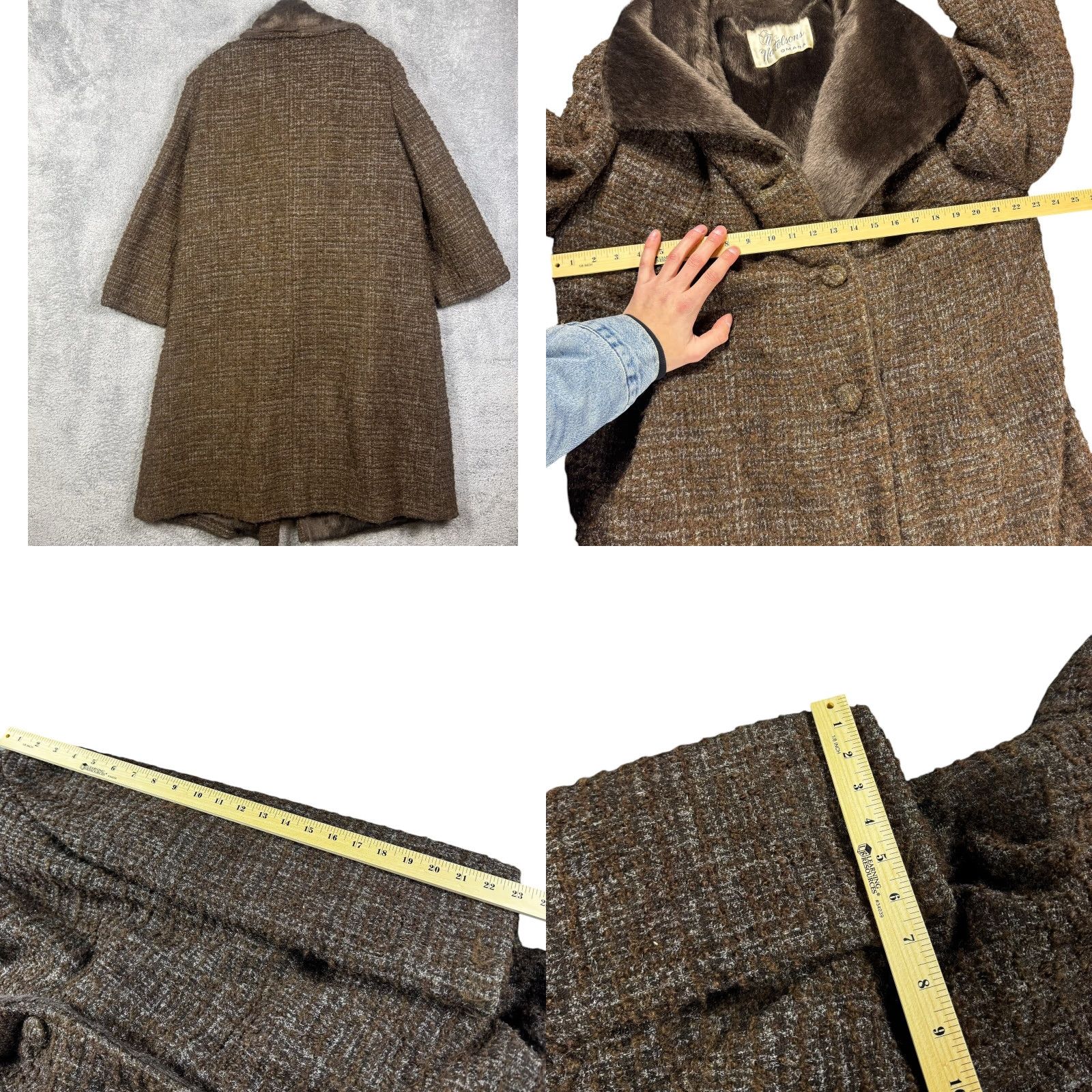 Etro VINTAGE Natelsons Coat Fur Beaver Wool 60s Retro Glam Regency Real Beaver Fur S/M Womens Eveningwear Size S / US 4 / IT 40 - 8 Thumbnail