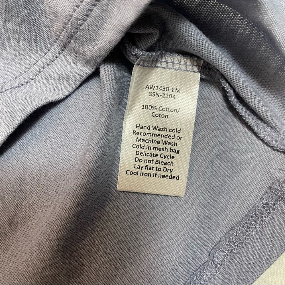 ATM Anthony Thomas Melillo NWT New $95 ATM Vintage Jersey Crewneck Blue Grey Tee Size Size S / US 4 / IT 40 - 8 Thumbnail