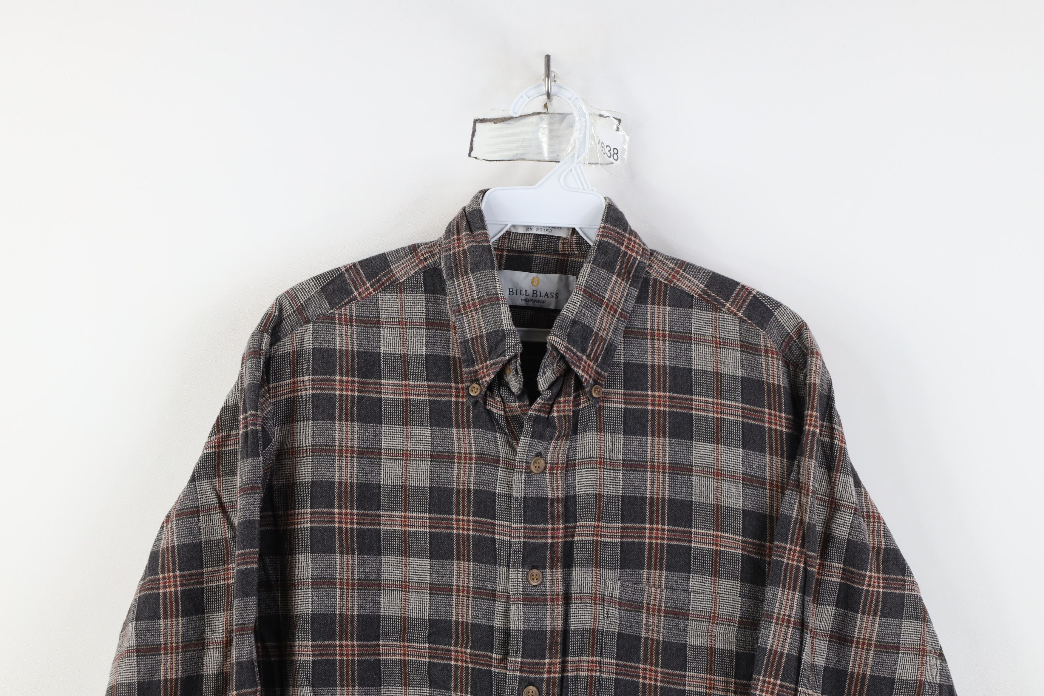 Vintage Vintage 90s Streetwear Collared Button Down Shirt Plaid Size US L / EU 52-54 / 3 - 2 Thumbnail