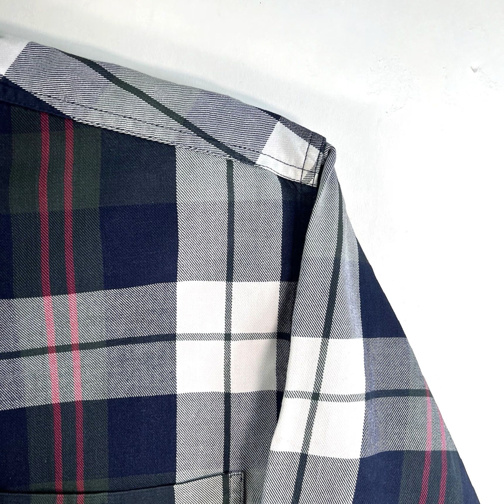Roper Roper Western Plaid Button-Up Long Sleeve Shirt Mens Size L Blue Gray Regular Fit Size US L / EU 52-54 / 3 - 2 Thumbnail