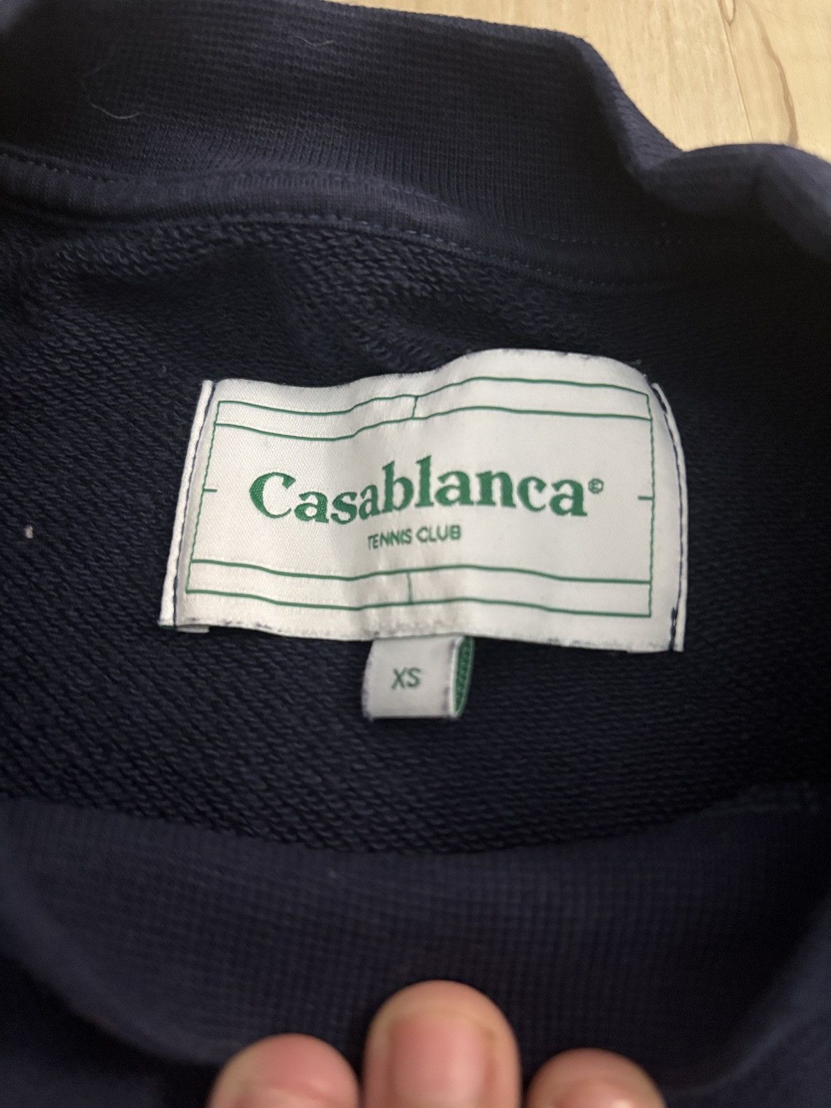 Casablanca Casablanca Navy Blue Crewneck Size US XS / EU 42 / 0 - 7 Thumbnail