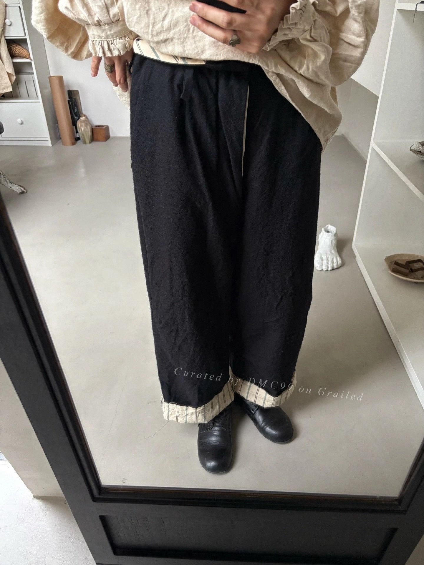 KLASICA Klasica Double-Layer Wool Pants Size 40" / US 18 - 1 Thumbnail