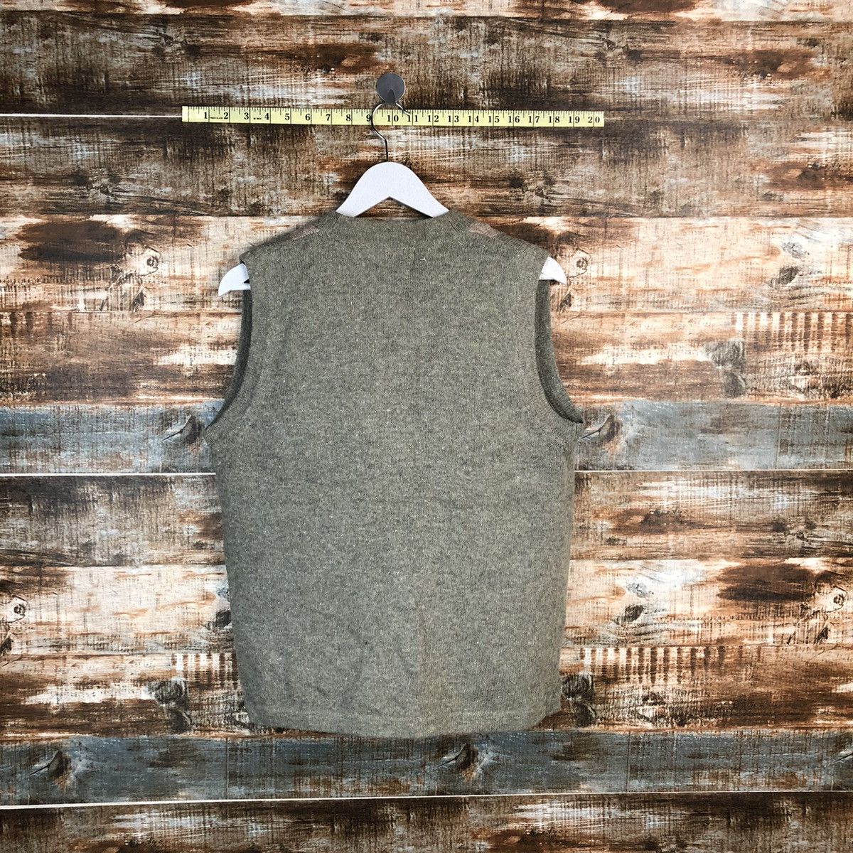 Homespun Knitwear Mocka Biene Grey Cardigan Vest Knitwear #A1658 Size US M / EU 48-50 / 2 - 10 Thumbnail