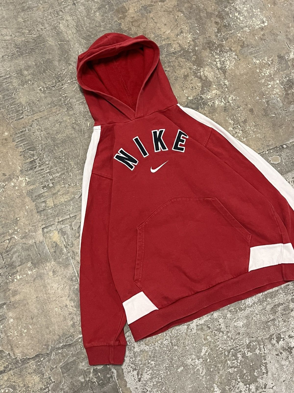 Nike × Vintage Nike center swoosh big swoosh hoodie vintage y2k streetwear Size US S / EU 44-46 / 1 - 2 Thumbnail